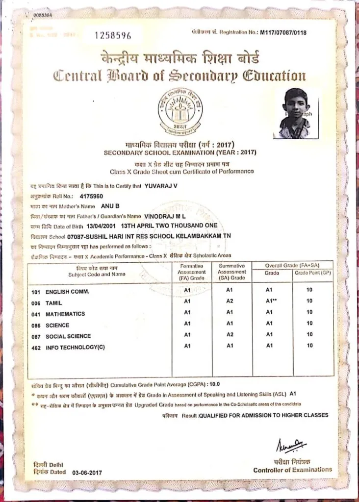 Vinod Raj Son